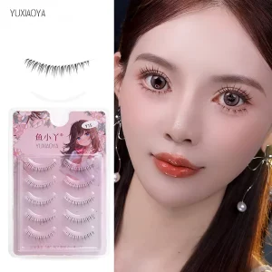 Integrated Transparent Band Cone shaped Full Strip False Eyelashes Natural Lower Lashes Small Size Outer Corner Lower Eyelashes