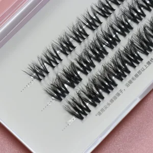 Invisible Band Individual Eyelash Clusters Natual Diy Lash Clusters Fluffy 18Mm Fluffy Individual Lashes Fluffy Cluster Lashes