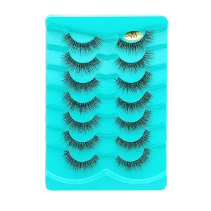 Invisible Band Lash Extension Full Strip Natural Long Eyelashes Clear Band 3D Lashes Bulk Lash Vendor