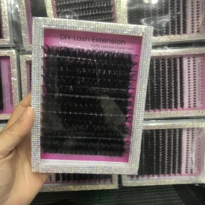 Invisible Ultra Thin Strip All Day Curl Locking Sweat Waterproof Pre Cut Design for Student Workplace Spike Cluster Lashes