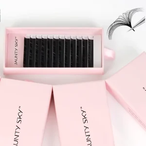 J B C D L M Matte Black Lash Tray Smooth Fanning Volume Eyelash Extensions Cils Cashmere Eyelashes