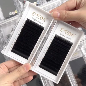 J B CC L Silk Volume Lash Tray Vendor Classic Matte Black Eyelash Extensions Trays Velvet Cashmere Lash Supplies