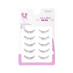 Japanese Style One Piece Transparent Stem Tapered Full Strip Bridal False Eyelashes Natural Lower Lash Eye Tail Small