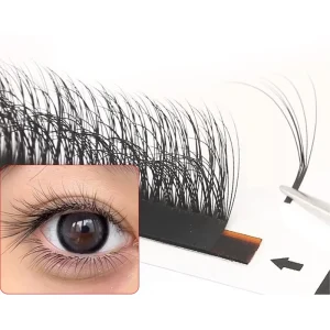 Jaunty Sky 3D Multi Layer Camellia Eyelashes Wild Fluffy Messy DIY Eyelashes Soft Easy Fan DIY Eyelash Extensions