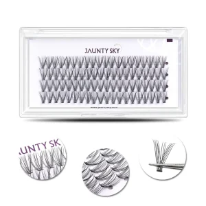 Jaunty Sky Hot Melt Root 10D 20D 30D 40D Cluster Lashes For A Bold And Beautiful Look DIY Eyelash Extension Kits