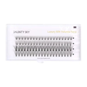 Jaunty Sky Volume Segment Color False Mink Eyelashes DIY Eyelashes Extension at Home Lash Pre cut Silk Lashes Cluster Lashes