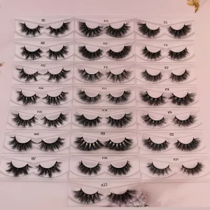 K系列5D貂皮睫毛 定制自有品牌 3D貂皮睫毛 假睫毛