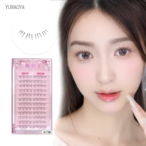 Kitten Paw Lower Lashes Large Capacity Segmented Design Transparent Band Natural Pure Desire Style Lazy Comic Eye Lashes