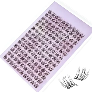 Knot-free 5D Fluffy C Curl Sweatproof Reusable Cluster Lashes for DIY Beginners and Long-lasting Everyday Beauty