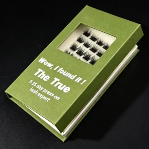 Korean Handmade PBT Self-Adhesive Pre-Bond Cluster Lash Customizable DIY Private Press-On Eyelashes Fan Eyelashes