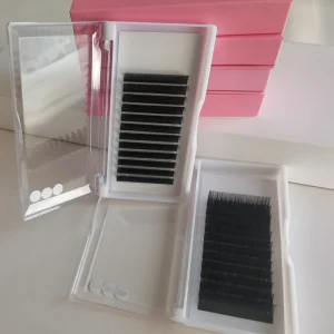 Korean PBT 8 25mm Custom Lash Extension Supplies Private Label Individual Lashes Volume Cashmere Vegan Eyelash