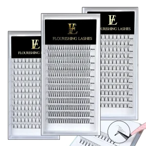 Korean PBT FIBERS 0.07MM 0.10MM 3D 4D 5D 6D Individual Volume Premade Fans Eyelashes