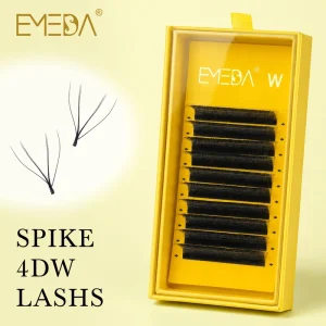 Korean PBT Fiber Handmade Spikes 3D 4D 5D V Lash Extension Trays 007 Mesh Mink Narrow Wispy YY U W Shape Eyelash Extension