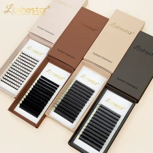 Korean PBT Private Label Lashextensions Individual Lashes Las Supplies Lash Trays Volume Cashmere Eyelash Extension