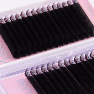 Korean Pbt Cashmere Silk Eyelash Trays 7-25mm Mixed Length Volume Lashes Tray Private Label Bulk