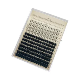 Korean Silk Matte Black Natural Cluster Lashes Ultra Thin Band DIY Lash Clusters Spiky Vendors for Lash Clusters