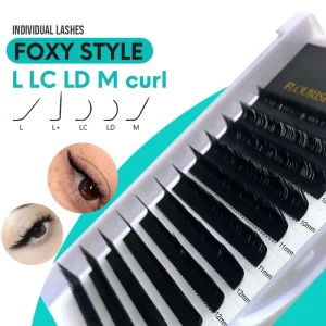 L M LC LD Curl Individual Eyelashes Cashmere Matte Black Eyelash Extensions Private Label Volume Lash Extensions