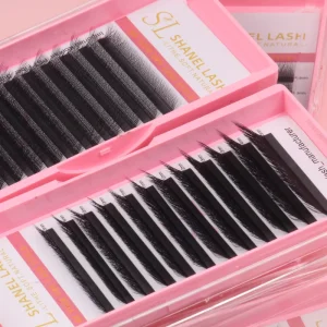 L M LC LD LU 7-15mm Cilios Y W Lashes Cilia Double Tip 3D W Individual Lashes Ciglia Premade Volume W Pestanas Wimpers