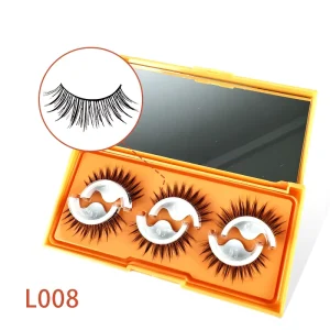 L008 Thick Simulation Mink Hair Full Strip Eyelashes DIY Pair for Cross Border Foreign Trade Batch Eyelashes