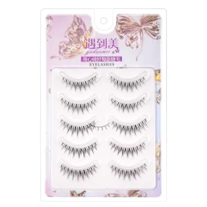L1 Anime Lashes Reusable False Eyelashes with Clear Band for Natural Look