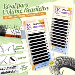 LAKANAKU 3D 8D W Shape Eyelash Extension Individual False Eyelashes 3D 4D 5D 9D 10D Clover Lashes Private Label Lash Extensions