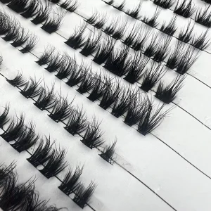 LASHES Faux Mink Wispy Diy Eyelash Extention False Pre Cut Segment Strip Lashes Faux Mink Cat Cluster Lashes