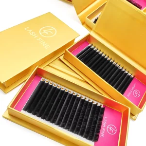 LASHFINE Cashmere Individual Lash Extension J B C D Curl Eyelashes Extensions Russian Volume Eyelash Extensions