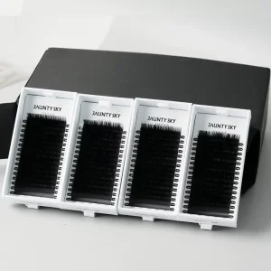 LB LJ LC LD M Curl Premium Fluffy Cashmere Eyelashes Matte Black Eye Lash Fan Like Butter Lash Extensions Trays