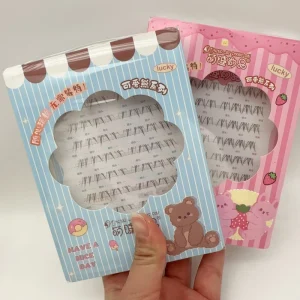 LM Lasting Press on Lashes Self Adhesive Cluster Diy Eyelash Extension Pre Glue Segment No Glue No Remover Needed Lash
