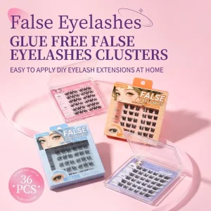 LMLTOP Handmade Strip Lashes Invisible Clear Band Faux Mink Eyelashes Natural Look Daily Party Makeup Lashes