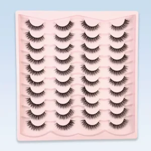 Large Capacity 3D Natural Strip Lashes Short False Eyelashes DIY Eyelash Extensions Reusable Lashes