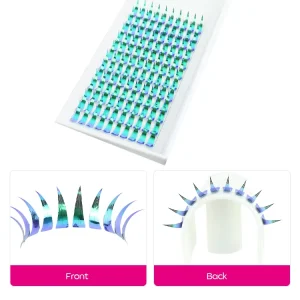 Large Capacity Cluster Full Strip Eyelashes Bottom Single Cluster DIY Segmented False Eyelash Mixed Tinsel Lashes