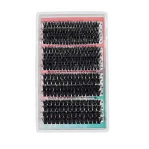 Large Capacity DIY Individual Cluster Grafting Lashes Mixed Density 60D 80D 100D 120D 160D Thick False Eyelashes