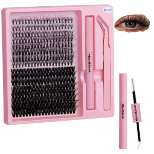 Large Capacity DIY Lash Clusters 16 Rows Mixed 8 10 12 14 16mm D Curl 60D 80D 100D Faux Mink Eyelash Extensions OEM