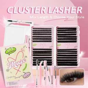 Large Capacity Mixed Individual Cluster False Eyelashes 30D 40D DIY Lash Book Multi Length Segment Lashes Natural Dense Eyelash