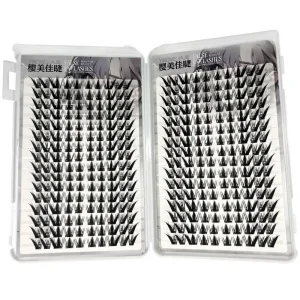 Large Capacity Nine Tail Rabbit Dense Synthetic Fiber False Eyelashes Book Grafting Cartoon Lengthening Segmented Lazy Fox Style