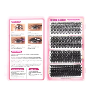 Large Capacity Pearlescent Carry Bag Reusable Soft Individual Lashes for Daily Work Party Stage Eye Makeup