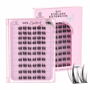 Large Capacity Self Adhesive Lash Clusters 10 Rows Ready to Ship Fluffy Wispy Faux Mink DIY Eyelash Extensions OEM