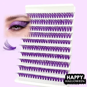 Large Capacity Semi Hand Made Segmented Single Cluster Lashes Natural Individual False Eyelashes