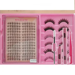 Large Capacity Strip False Eyelashes Slim Curly Natural Upper Lashes Easy To Wear For Daily Makeup