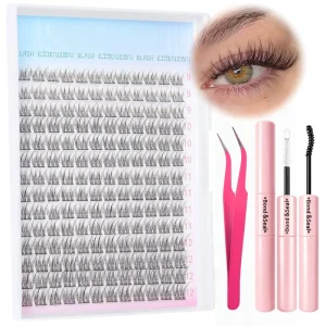 Large Pack Triple Fish 100pcs Natural Cluster Lashes Soft Natural Segmented DIY False Eyelashes European Style for Party Cosplay