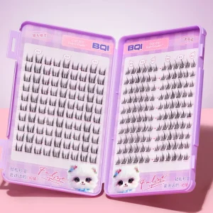 Large Tray Custom Private Label Eyelash Book OEM ODM Mixed Style 210pcs Cat Elfie Fairy DIY Natural Versatile Lashes Segment