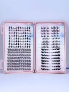 Large-capacity Eyelash Book Assorted False Lashes Individual Lash Clusters Natural Waterproof 32 Rows Synthetic Fiber Plastic