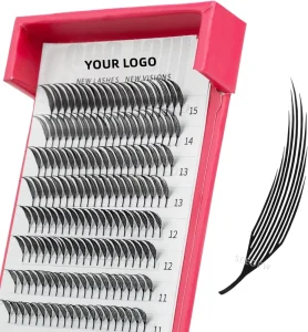 Laser Printed Lash Extensions Anime Pre Made Spikes Lashes Very Soft and No Feeling on Eyes