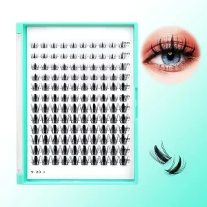 Lash Cluster 120pcs Wispy Lashes Extensions D Curl 8-10-12-14-16mm Mixed DIY Lash Clusters Manga Eyelashes Custom Logo