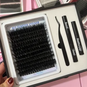 Lash Cluster Kit 10-18mm Mixed D Curl Professional Makeup With Bond Seal Tweezers Private Label Beauty Salon Stock