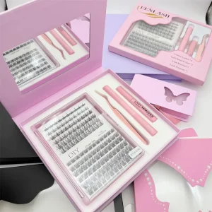 Lash Cluster Kit 25mm Segmented Eyelash Extension Custom Cluster Eyelash Kit Diy Cashmere Cluster Lashes Extension Supplier
