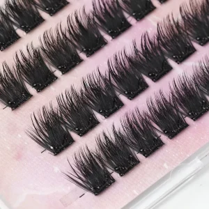 Lash Clusters 10-16 mm 12 Rows Soft Handmade Plastic Packaging Press on Eyelash Extension with Customized Logo