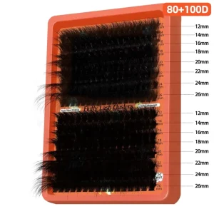 Lash Clusters 168pcs Cluster Lashes 10 16mm Wispy Individual Lash Natural Look Lashes D Curl Cluster Lashes DIY Eyelash