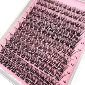 Lash Clusters Bulk Manga Wispy Natural Eyelash Clusters Fluffy With Spikes and Bottom Lashes